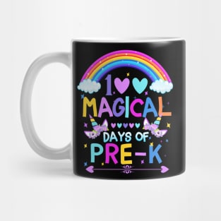 100th Day Of Pre-K, Magical Rainbow Unicorns Student Teacher Mug